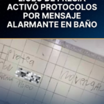 LICEO DE FRESIA ACTIVÓ PROTOCOLOS POR MENSAJE ALARMANTE EN BAÑO